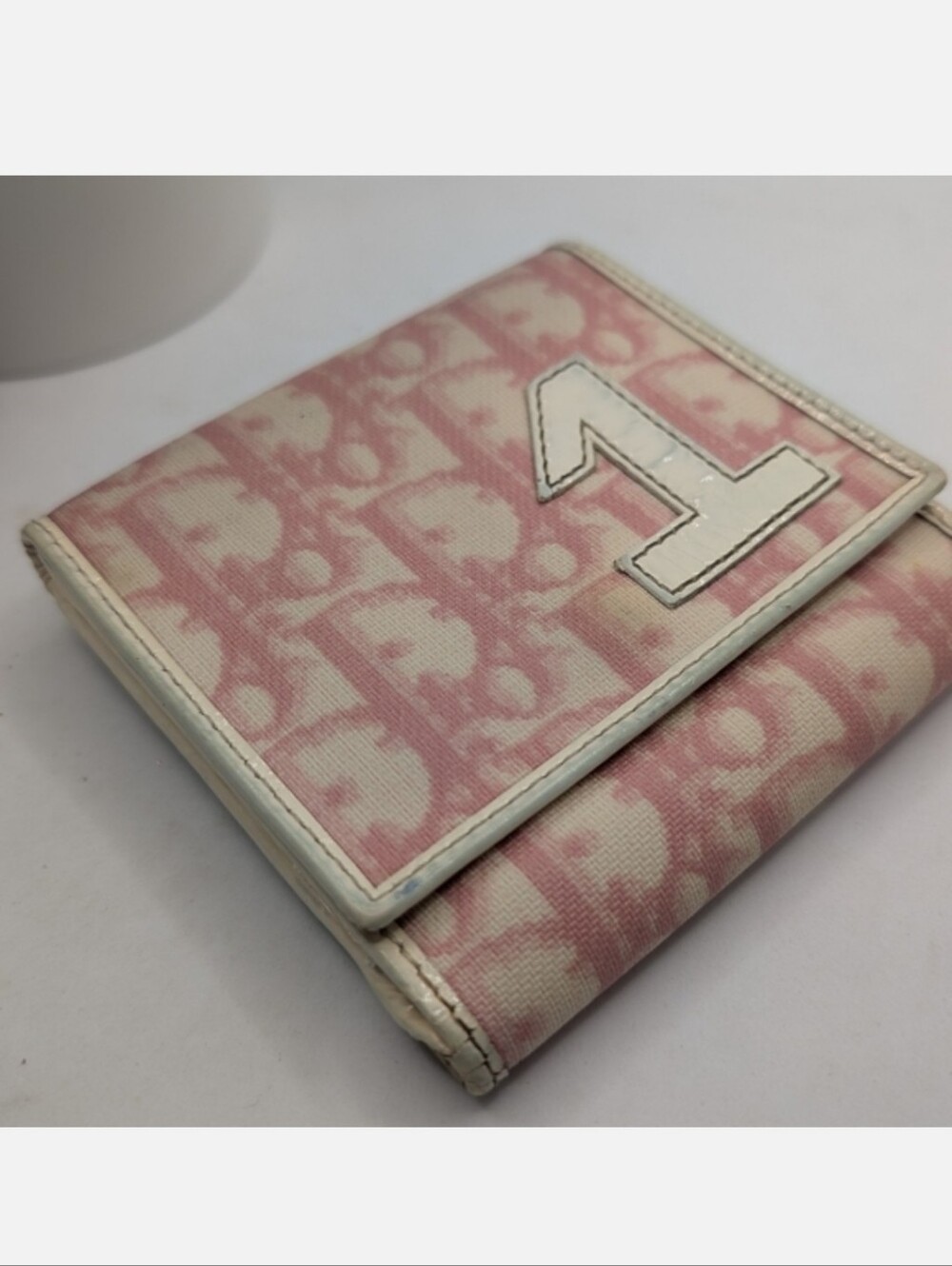 Christian Dior Vintage Street Chic Pink Canvas Trotter Galliano Era Wallet - Picture 2 of 8